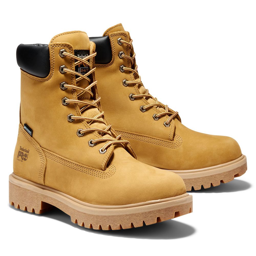 Bocanci Pro Timberland Barbati Maro - Direct Attach 8\" Steel Toe - Romania - ZNJOCR836